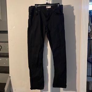 New Wrangler slim straight Black pants